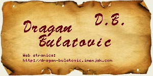 Dragan Bulatović vizit kartica